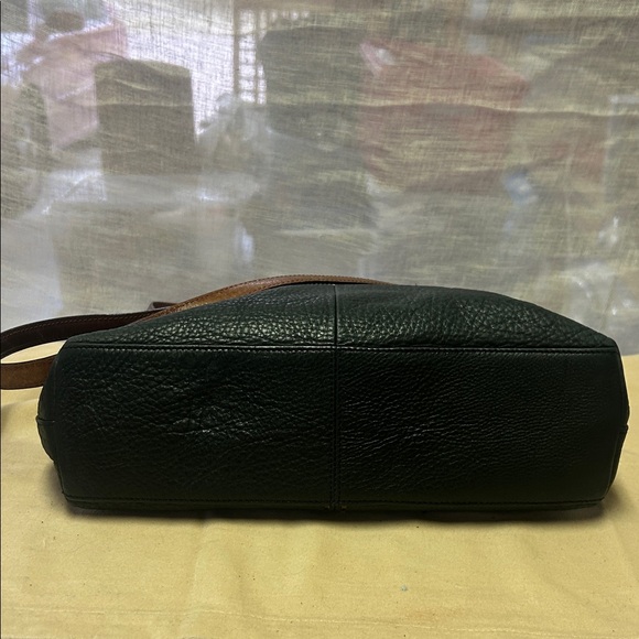 Fossil Black and Brown Leather Tote - Picture 5 of 10